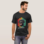 Cute Labrador Retriever Retro Vintage Design Tシャツ (正面フル)