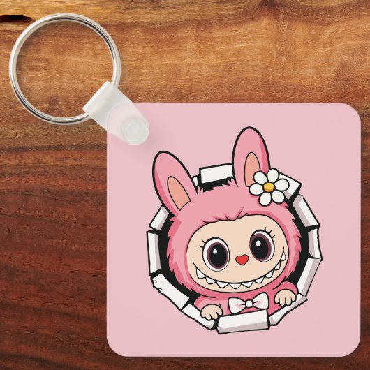 Cute Labubu キーホルダー (正面)