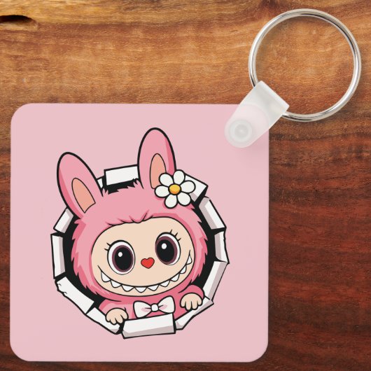 Cute Labubu キーホルダー (裏面)