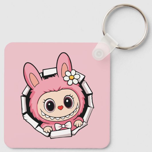 Cute Labubu キーホルダー (裏面)