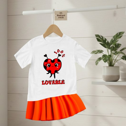 Cute ladybug  ベビーTシャツ