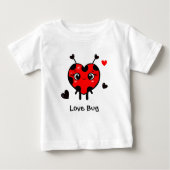 Cute ladybug ベビーTシャツ (正面)
