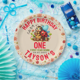 Cute Ladybug 1st Birthday | Bug Theme Party ペーパープレート
