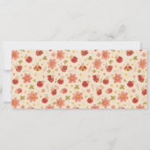 Cute Ladybug 1st Birthday | Bug Theme Ticket 招待状 (裏面)