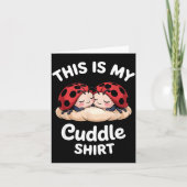 Cute Ladybug Couple This Is My Cuddle  カード (正面)