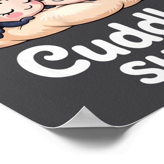 Cute Ladybug Couple This Is My Cuddle  ポスター (角)