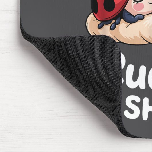 Cute Ladybug Couple This Is My Cuddle  マウスパッド (コーナー)