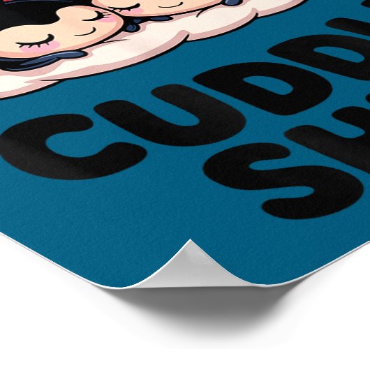 Cute Ladybug Couple This Is Our Cuddle  ポスター (角)