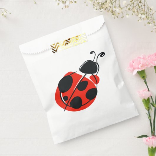 Cute Ladybug Favour Bag フェイバーバッグ (封をした状態)