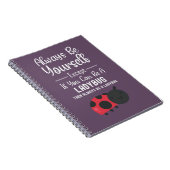 Cute Ladybug Gifts Funny Insect Bugs Cartoon Pink ノートブック (右側)