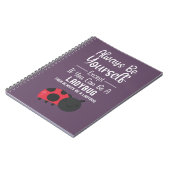 Cute Ladybug Gifts Funny Insect Bugs Cartoon Pink ノートブック (左側)