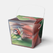 Cute Ladybug Girl Baby Shower  フェイバーボックス (正面サイド)