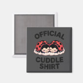 Cute Ladybug Love Cuddle  マグネット (正面/裏面)