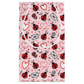 Cute Ladybug Pattern Gift Bag スモールペーパーバッグ (裏面)
