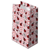 Cute Ladybug Pattern Gift Bag スモールペーパーバッグ (裏面アングル)