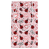 Cute Ladybug Pattern Gift Bag スモールペーパーバッグ (正面)