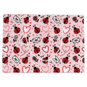 Cute Ladybug Pattern Large Gift Bag ラージペーパーバッグ (裏面)