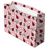 Cute Ladybug Pattern Large Gift Bag ラージペーパーバッグ (裏面アングル)