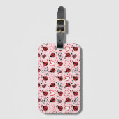 Cute Ladybug Pattern Luggage Tag ラゲッジタグ (正面縦)