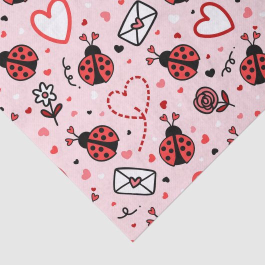 Cute Ladybug Pattern Tissue Paper 薄葉紙 (詳細)
