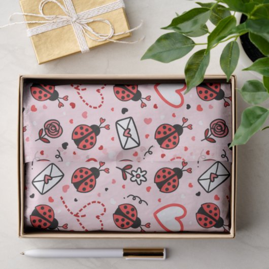 Cute Ladybug Pattern Tissue Paper 薄葉紙 (ギフト)