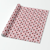 Cute Ladybug Pattern Wrapping Paper Roll ラッピングペーパー (アンロールド)