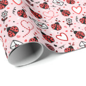Cute Ladybug Pattern Wrapping Paper Roll ラッピングペーパー (ロールコーナー)