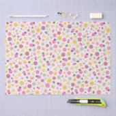 Cute Ladybug Pink Girl Baby Shower 薄葉紙 (クラフト)