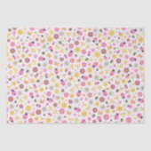 Cute Ladybug Pink Girl Baby Shower 薄葉紙 (正面)