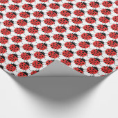 Cute ladybugs as gift wrap paper ラッピングペーパー (角)