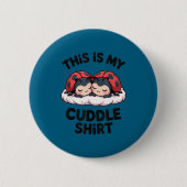 Cute Ladybugs Couple This Is My Cuddle 缶バッジ (正面)