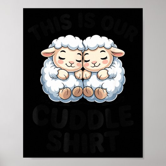 Cute Lamb Couple This Is Our Cuddle  ポスター (正面)