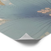 Cute Lamb Delicate Pastel Floral ポスター (角)