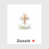 Cute Lamb of God & Cross Religious Easter Sticker シール (シート)