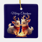 cute lamb Ornament セラミックオーナメント (正面)