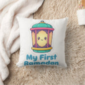 Cute Lantern My First Ramadan Baby Gift Throw Pill クッション (ブランケット)