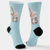 Cute lapin 2, personnalisé ソックス (傾斜あり)