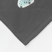 Cute Lar Bear Winter With Santa Hat フリースブランケット (角)