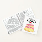 Cute Layer Cake Personalised Recipe ノートブック (内部)