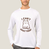 Cute Lazy Cat – Not Today Mood トライブレンドＴシャツ (正面)
