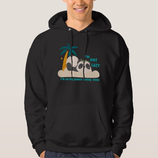 Cute lazy panda パーカ (正面)