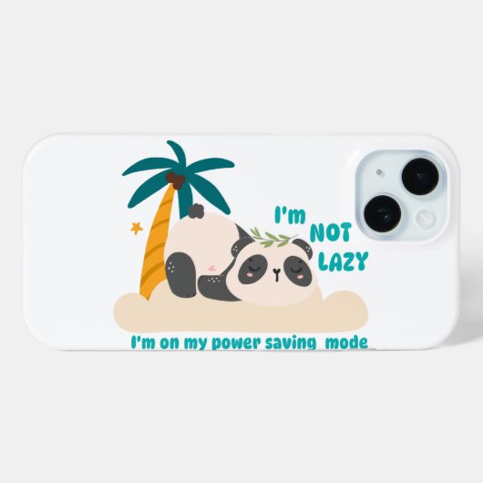 Cute lazy panda Case-Mate iPhoneケース (裏面 (横))