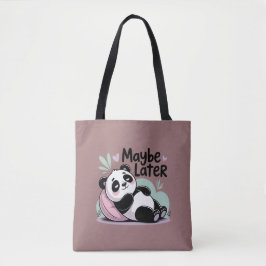 Cute Lazy Panda – “Maybe Later” Relaxing Panda トートバッグ
