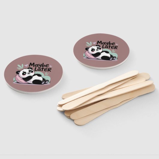 Cute Lazy Panda – “Maybe Later” Relaxing Panda ハンドファン (組立なし)