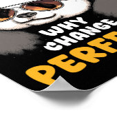 Cute Lazy Panda New Year Old Me 2026 Funny Sarcast ポスター (角)