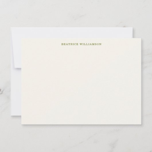 Cute Lemon Fruit Watercolor Pattern Personalized ノートカード (正面)