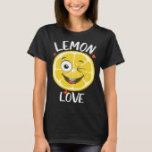 Cute Lemon Love Fruit Farmer Healthy Life Tシャツ (正面)