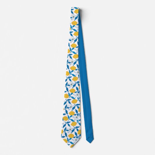 Cute Lemon Sketch Hand Drawn - Neck Tie ネクタイ (正面)