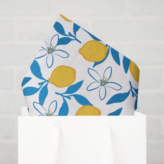 Cute Lemon Sketch Hand Drawn Tissue Paper 薄葉紙 (ギフトバッグ)