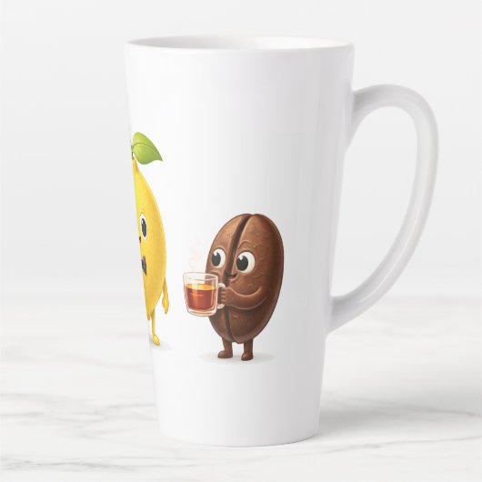 Cute Lemon Tea Friends – 17oz Latte Mug カフェラテマグ (右)